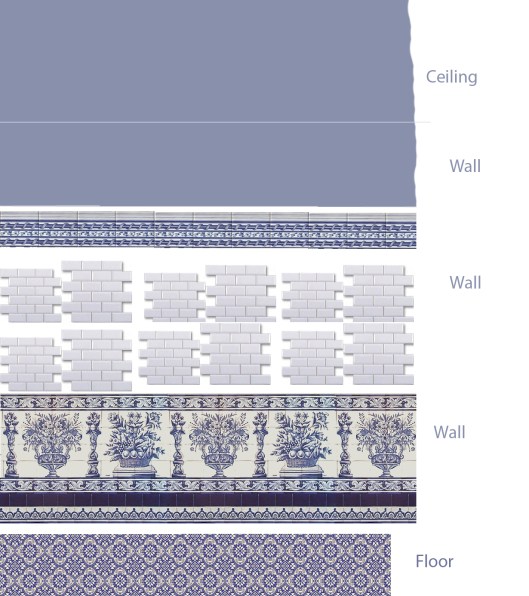Victorian Bathroom patterns
